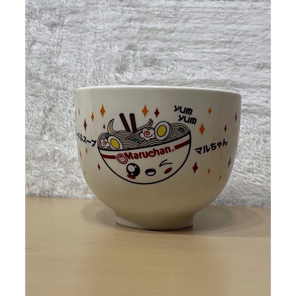 Maruchan Ramen Kawaii Ceramic Soup Bowl Yum Yum Noodles